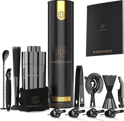 Professional BarDeluxe Bartender Set - Шейкер, 12 элементов
