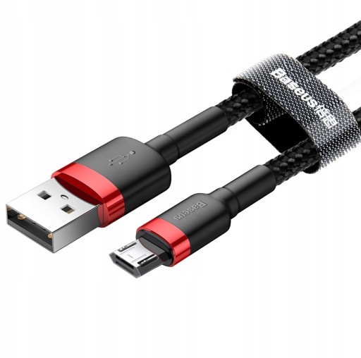 Кабель для зарядки телефона Micro USB Quick Charge 3.0, усиленный, короткий 1 м