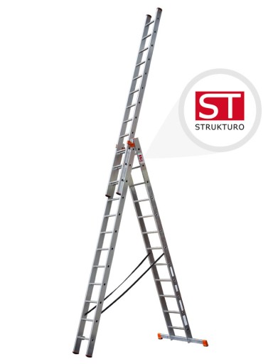 STRUKTURO многофункциональная алюминиевая лестница 3x12