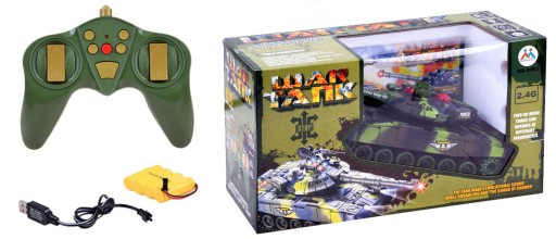 Танк с дистанционным управлением RC Battle of Tanks War Tank MORO Светодиодные эффекты + пульт дистанционного управления