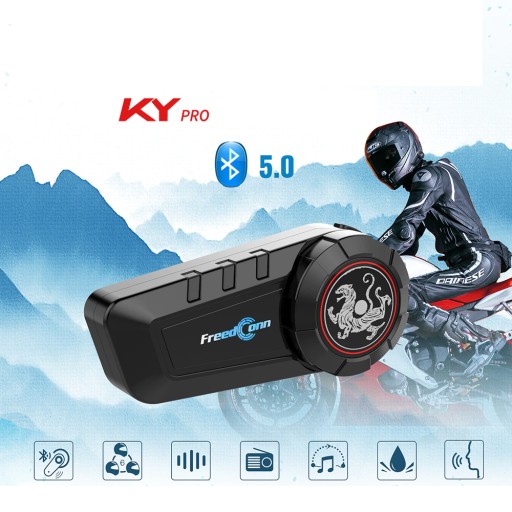 ИНТЕРКОМ МОТОЦИКЛ FREEDCONN KY-PRO BT 1000M 6 ЧЕЛОВЕК