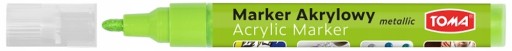 Marker akrylowy Toma TO-402 metaliczny jasnozielony