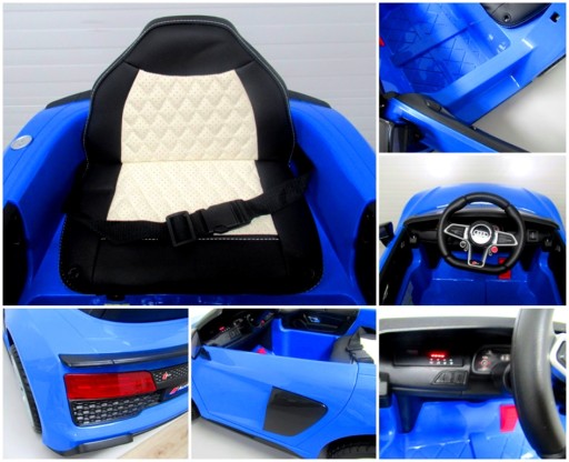 AUDI R8 Sport Auto na akumulator EVA SKÓRA PILOT