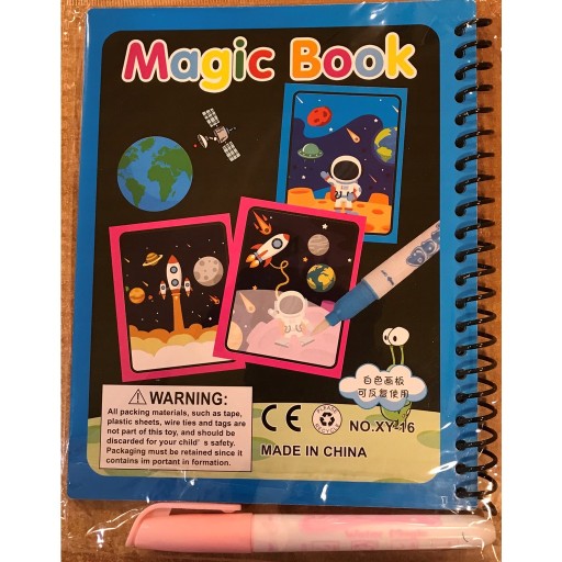 вода книжка-раскраска Magic Water Book веселый динозавр