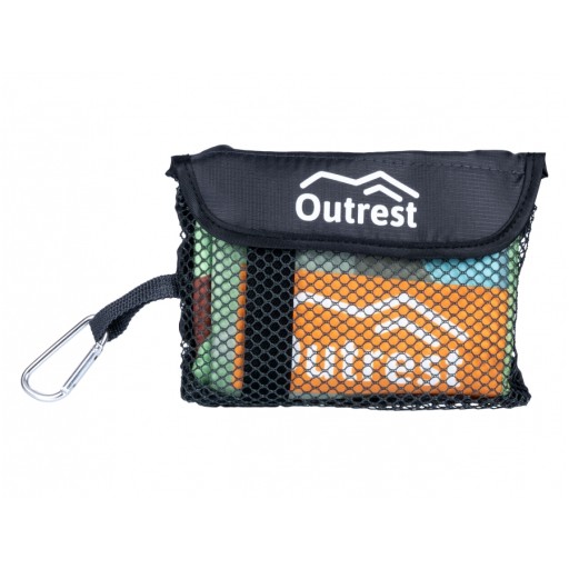 Outrest Оранжевое быстросохнущее полотенце с оленем М