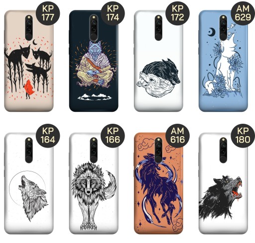 ЧЕХОЛ ДЛЯ XIAOMI REDMI 8 DESIGNS WOLF WEREWOLF WOLF WOLF КРЫШКА КОРПУСА