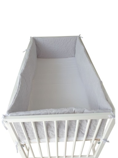 Ochraniacz dookoła łóżeczka 360cm Velvet Szary