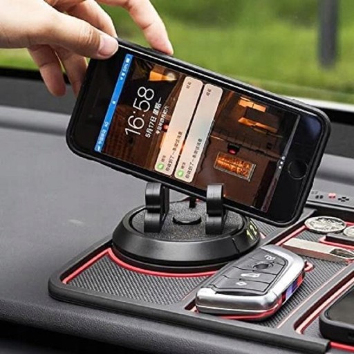 Противоскользящий автомобильный коврик для телефона 4в1
