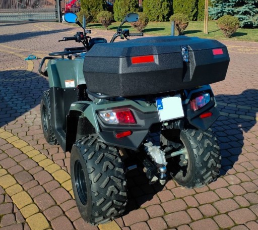 KUFER BOX SKRZYNIA TYŁ TYLNY 78L + OPARCIE Quad ATV Tao Motors 180/200/250
