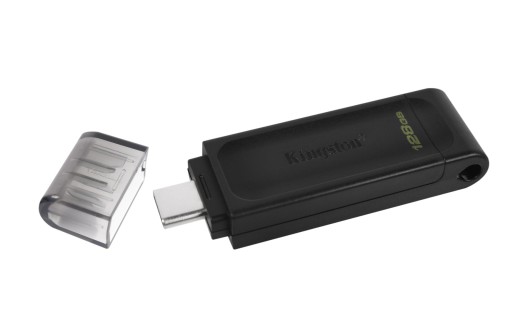 KINGSTON FLASH 128 ГБ USB-C 3.2 Gen1 DataTraveler70