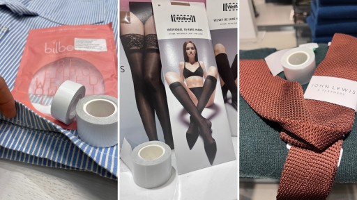 Taśma BODY TAPE 2 ROLKI 10m szeroka transparentna
