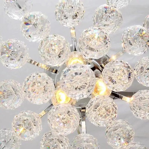 Потолочный светильник Glamour Silver Crystal Plafond