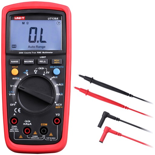 Измеритель тока MULTIMETER UNI-T большой ЖК-дисплей 10 МОм NCV