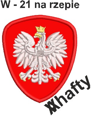 Польский герб, патриотическая нашивка на липучке.
