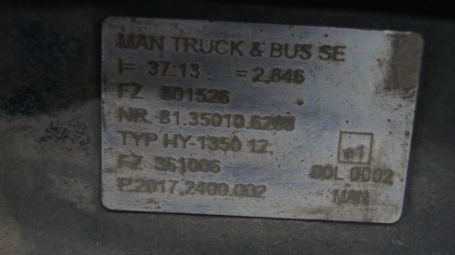 ВСТАВКА ГОЛОВНОГО МОСТА MAN 37:13 HY-1350 12
