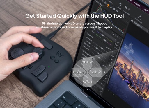 Консоль TourBox Neo, контроллер для редактирования фотографий, видео и графики