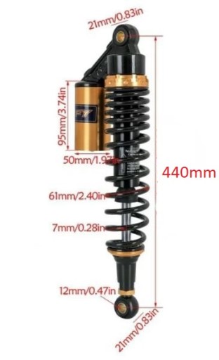 Амортизаторы ATV QUAD Yamaha Raptor YFZ 450 660 700 LTZ LTR SWAP LUCKY STAR