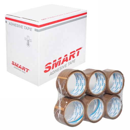 ЛЕНТА УПАКОВОЧНАЯ 48/50 КЛЕЙКА 48x50y SMART 36ШТ КОРИЧНЕВАЯ