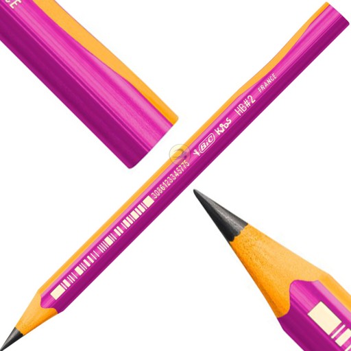 BIC GRAPH.KIDS РОЗОВЫЙ КАРАНДАШ HB ДЛЯ ОБУЧЕНИЯ ПИСАТЬ
