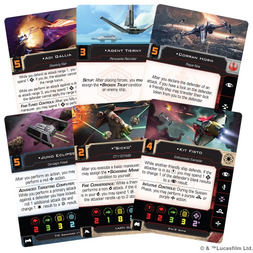 Пакет подкреплений X-Wing 2nd Hotshots и Aces II