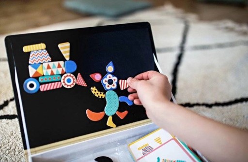 Магнитный пазл Magnetibook Shapes - развивающая игрушка, 3+, Janod
