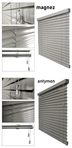 Żaluzje Aluminiowe na wymiar CLICKY Loft 50mm 230x190 cm