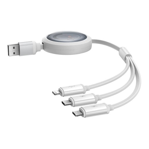 Baseus Multifunctional Cable 3in1 Micro USB/USB-C/Lightning 3.5a 1,1M Кабель