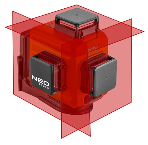 NEO 75-104 3D КРЕСТОВЫЙ ЛАЗЕР 360° 15м + КОРПУС