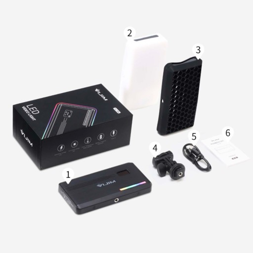 Светодиодная лампа Ulanzi VL196 RGB, аккумулятор 3000 мАч