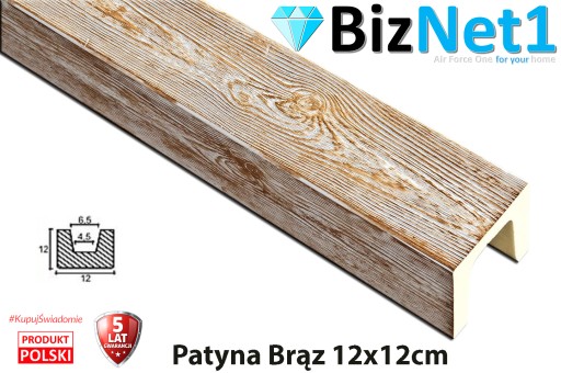 Belka Belki rustykalne dekoracyjna Modern 12x12 4M