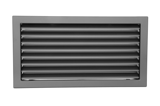 Каминная решетка черная с фиксированной створкой 450x240