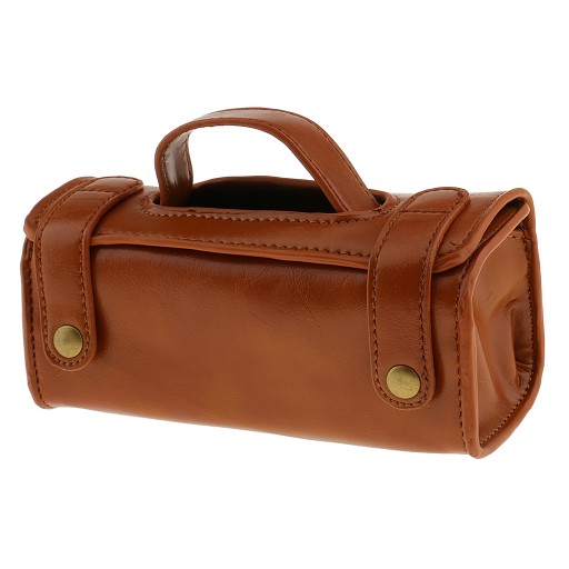 .Tocdo PU Leather Cosmetic Bag for Shaving Brush