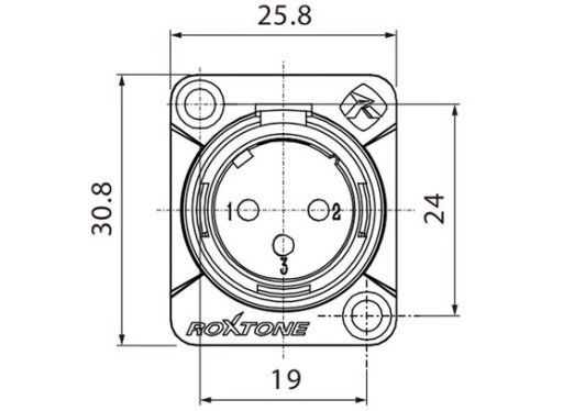 РАЗЪЕМ XLR ROXTONE RX3MD-BG