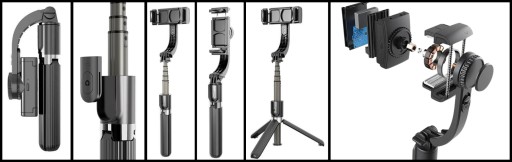 ДЕРЖАТЕЛЬ ДЛЯ ТЕЛЕФОНА SELFIESTICK GIMBAL АВТОМАТИЧЕСКАЯ СТАБИЛИЗАЦИЯ 360 БЕЛЫЙ