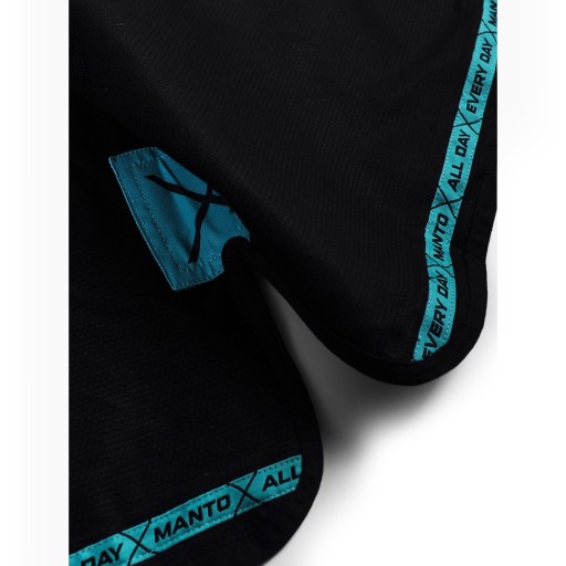 GI do brazylijskiego jiu-jitsu MANTO X5 black/turquoise A3