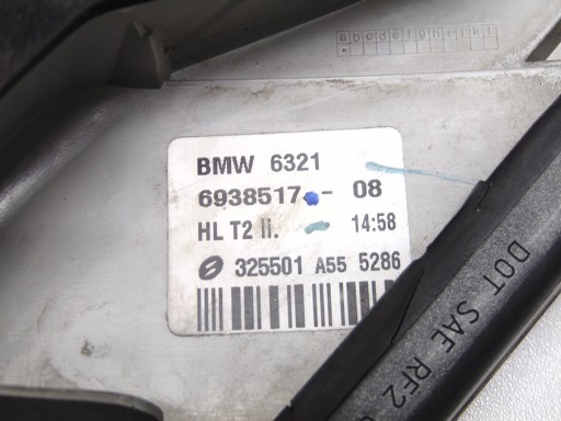 BMW 7 E65 E66 LCI LIFT 05-08 LAMPA LED TYLNA LEWA TYŁ W KLAPE 6938517