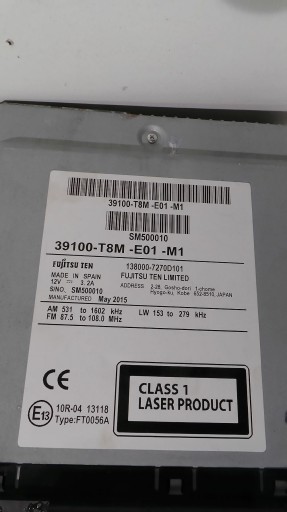 HONDA HR-V 2017 RADIO NAWIGACJA 39100-T8M ANGLIK