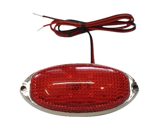 Lampka LED czerwona obrysowa 12V 24V oświetlenie