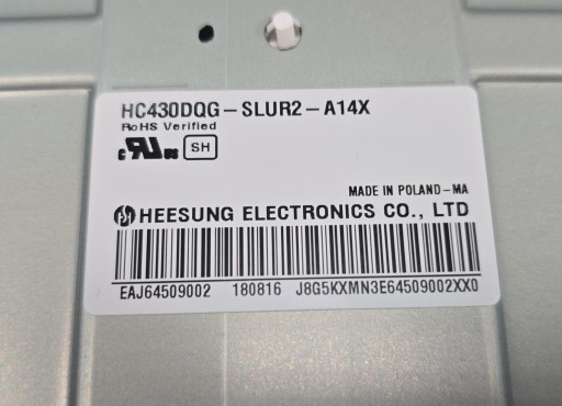 МАТЕРИНСКАЯ ПЛАТА EAX67872805(1.1) LG 43UK6950PLB