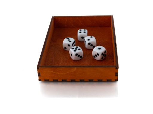 НАБОР ИЗ 25 КОСТИКОВ D6 RPG БЕЛЫХ 1,1 СМ