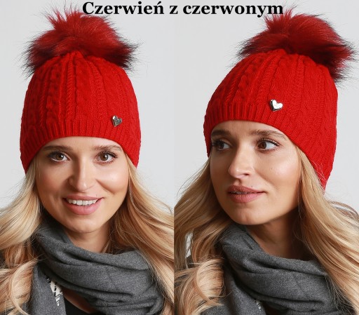 Женская зимняя ШАПКА с флисом COLORS V24