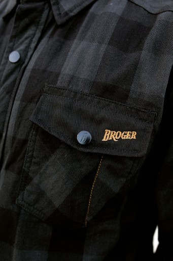 РУБАШКА BROGER МОТОЦИКЛ АЛЯСКА ЧЕРНАЯ M