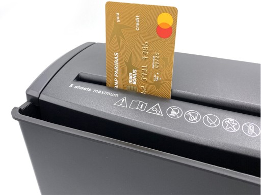 Niszczarka dokumentów kart kredytowych do domu biura MT215 OFFICE SHREDDER