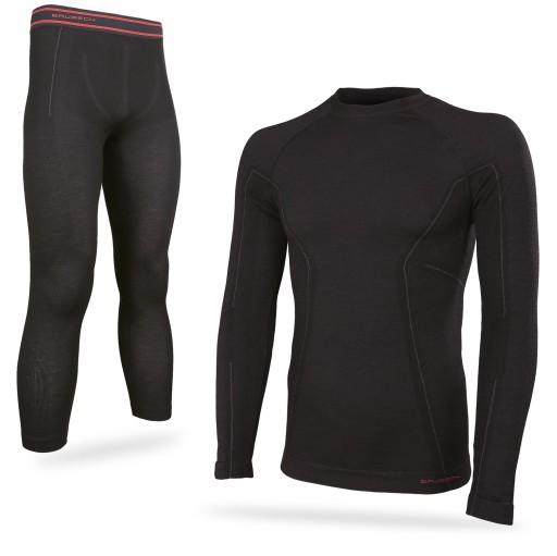 Теплое мужское трекинговое термоактивное белье MERINO - Brubeck Avtive - L