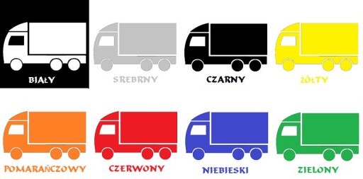 Naklejki na narożniki szyby TIR wzór 5