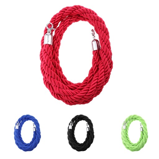 Kolejka na kłonicę linową z liną sprzętową (Rope with Hardware) , 6.6ft Red