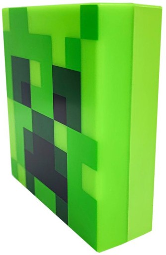 Lampka Minecraft CREEPER kwadratowa10x10cm Czujnik Zmierzchu Licencjonowana