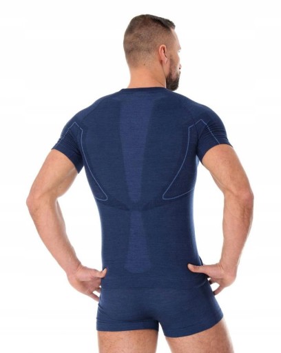 МУЖСКАЯ ФУТБОЛКА BRUBECK XL ИЗ ШЕРСТИ ТЕРМОАКТИВНАЯ