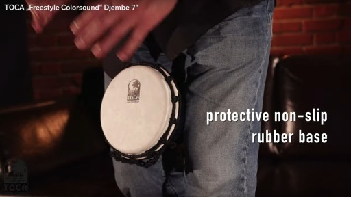 TFCDJ-MI Freestyle Colorsound Djembe 7'' Metaliczny Indigo Toca