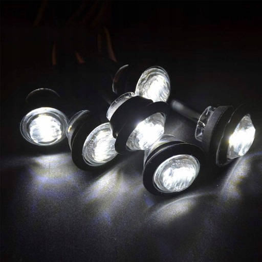 10 светодиодных габаритных фонарей 3LED 12В/24В